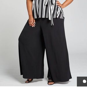 NWT Lane Bryant Knit Kit Pull-On Wide Leg Pant